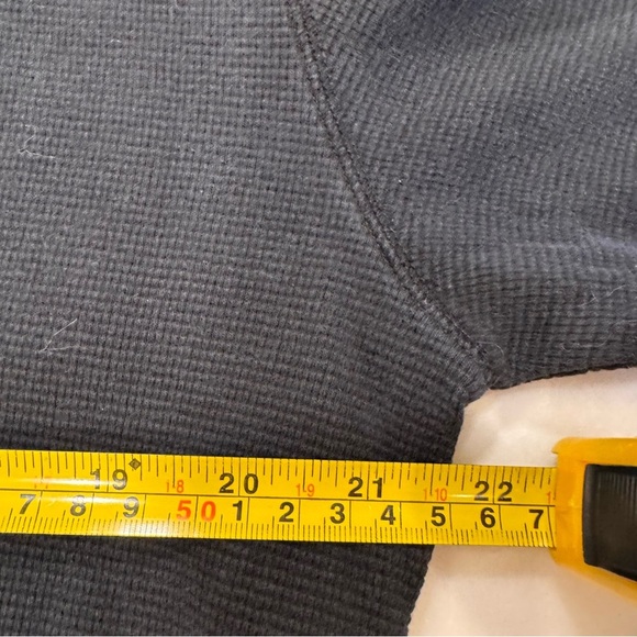 Polo Ralph Men’s Long Sleeve Shirt Waffle Knit Black 100% Cotton Red Pony - Picture 4 of 6